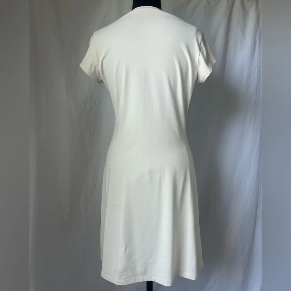 Susana Monaco Short Sleeve A-Line Mini Dress in Natural Size Medium - Picture 4 of 10